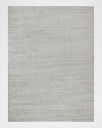 Velutto Hand-Loomed Light Silver Rug, 12' x 15'
