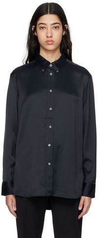 Studio Nicholson Navy Bissett Shirt
