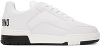 Moschino White Streetball Teddy Bear Sneakers