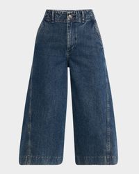 Jamie High-Rise Tailored Culotte Jeans