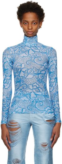 Constança Entrudo SSENSE Exclusive Blue Long Sleeve T-Shirt
