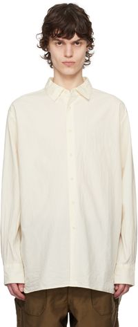 CASEY CASEY Beige Big Raccourcie Shirt