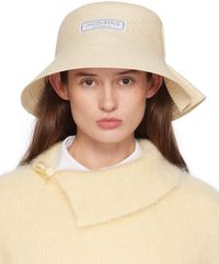 JACQUEMUS Beige La Casa 'Le chapeau Vela' Beach Hat