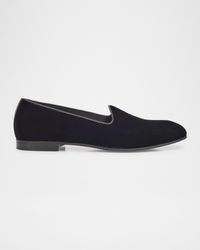 Men's Gala Textile Leather-Trim Loafers