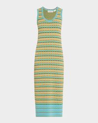 Juliette Scoop-Neck Sleeveless Midi Dress