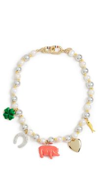 Clare V. Bonne Chance Necklace Multi One Size