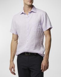 Men's Ellerslie Solid Linen Sport Shirt