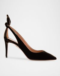 85mm Velvet Bow Pumps