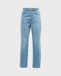 Le High N' Tight Straight Cut-Out Jeans