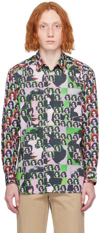 Comme des Garçons Shirt Multicolor Printed Shirt