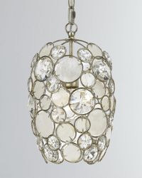 Palla 1-Light Antiqued Silver Mini Chandelier