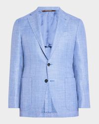 Men's Wool-Blend Hopsack Blazer