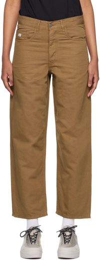 C.P. Company Brown Five-Pocket Trousers