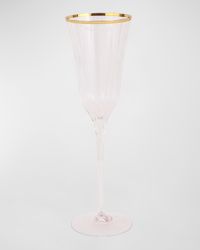 Natalia Gold Rim Champagne Flute