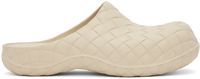 Bottega Veneta Beige Beebee Clogs