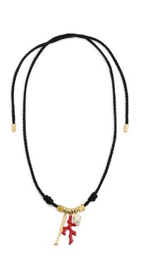 Martha Calvo Sardina Necklace Black/Gold One Size