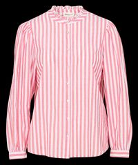 Maison 123 - Chemise droite en coton rayé - Taille 46 - Rouge