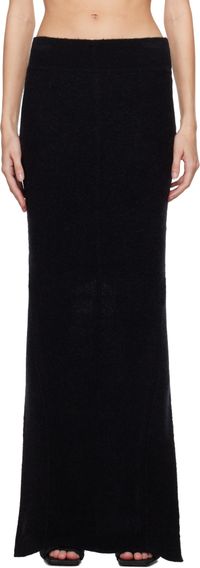Rick Owens Black Porterville Pillar Maxi Skirt