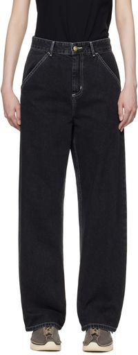 Carhartt Work In Progress Black Simple Jeans