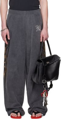 Balenciaga Gray Tacky Gold Baggy Sweatpants