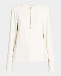 Iconic Zip-Detail Top