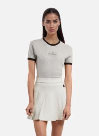 The Kooples - Jupe courte plissée - Taille 38 - Beige
