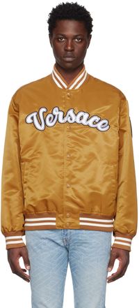 Versace Gold Varsity Bomber Jacket