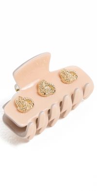 Lele Sadoughi Duo Mini Knotted Claw Clip Oatmeal Hickory One Size