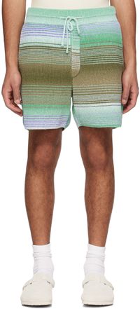 Solid Homme Multicolor Striped Shorts