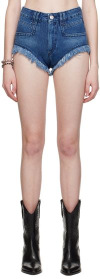 Isabel Marant Etoile Blue Eneidao Denim Shorts