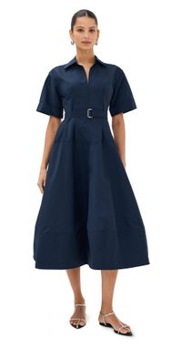 SIMKHAI Deanna Belted Mini Dress Midnight 2