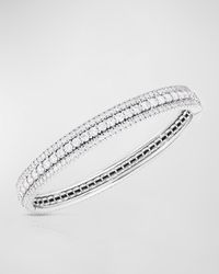 18K Gold Siena 3 Row Diamond Bangle