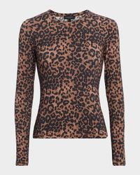 Luca Long-Sleeve Leopard Tee