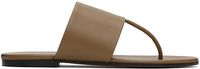 The Row Tan Signum Sandals
