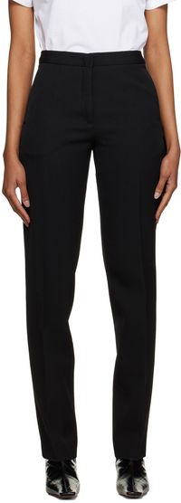 Jil Sander Black Four-Pocket Trousers