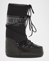 Icon Glance Satin Knee-High Snow Boots