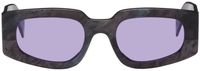 RETROSUPERFUTURE Black & Gray Tetra Sunglasses