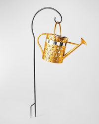 Solar Watering Can Garden Stake
