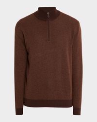 Men's Roadster Cashmere Quarter-Zip Sweater