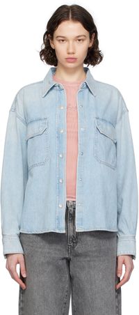 AGOLDE Blue Gwen Denim Shirt
