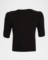 Ruched Cashmere-Wool Sweater