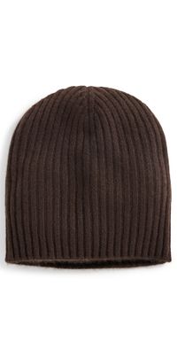 Jenni Kayne Cashmere Beanie Chocolate One Size