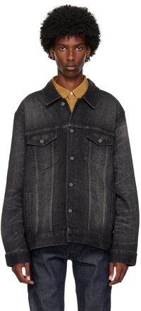 Calvin Klein Black Elongated Denim Jacket