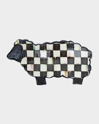 13.75" Courtly Check Sheep Serving Board