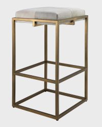Shelby Hair on Hide Bar Stool, 30"