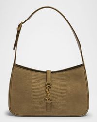 Le 5 A 7 Shoulder Bag in Lizard-Effect Leather
