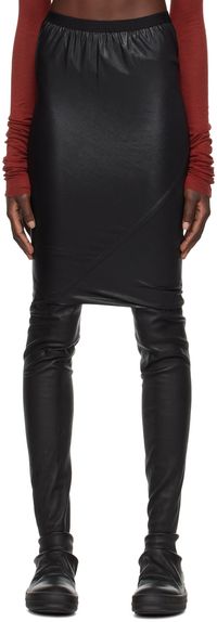 Rick Owens Lilies Black Wolfy Miniskirt