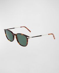 Men's Contrast Temple Sunglasses
