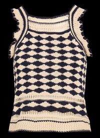 The Korner - Debardeur encolure carré en maille - Taille M/L - Bleu