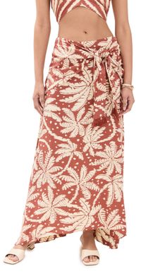 Dress To Cropped Crepe Skirt In Bahia Print Bahia Print M